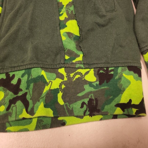 I am an Individual Jacket Mens Extra Large XL Green Camo Full Zip Cotton Blend - Picture 13 of 16